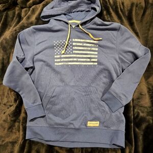 Life is Good Men's Large Blue Hoodie